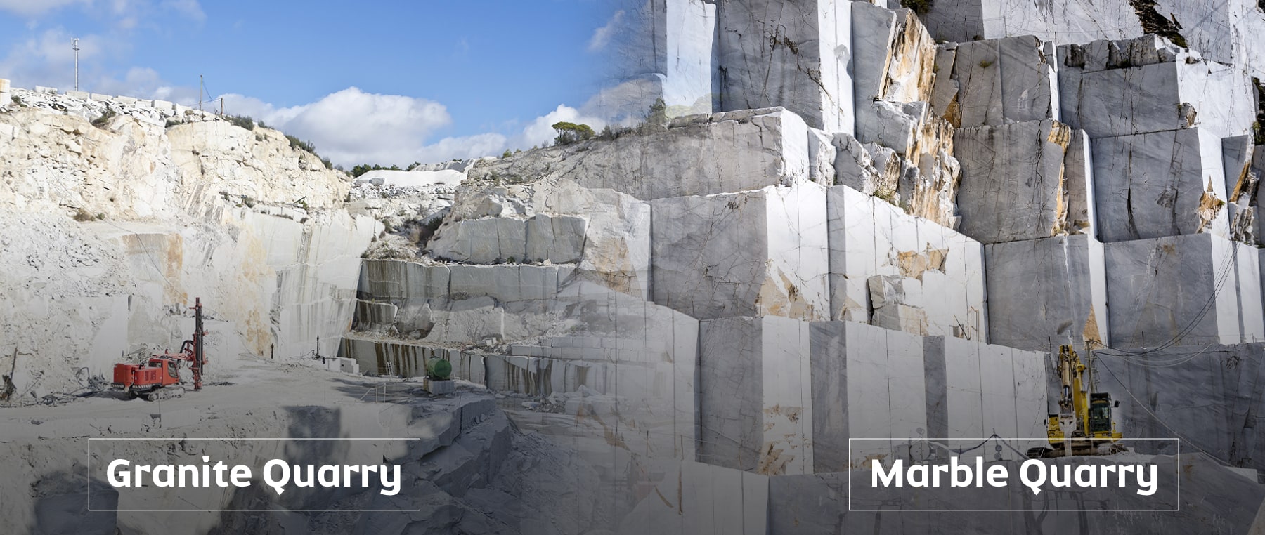 Granite quarry - Marble quarry