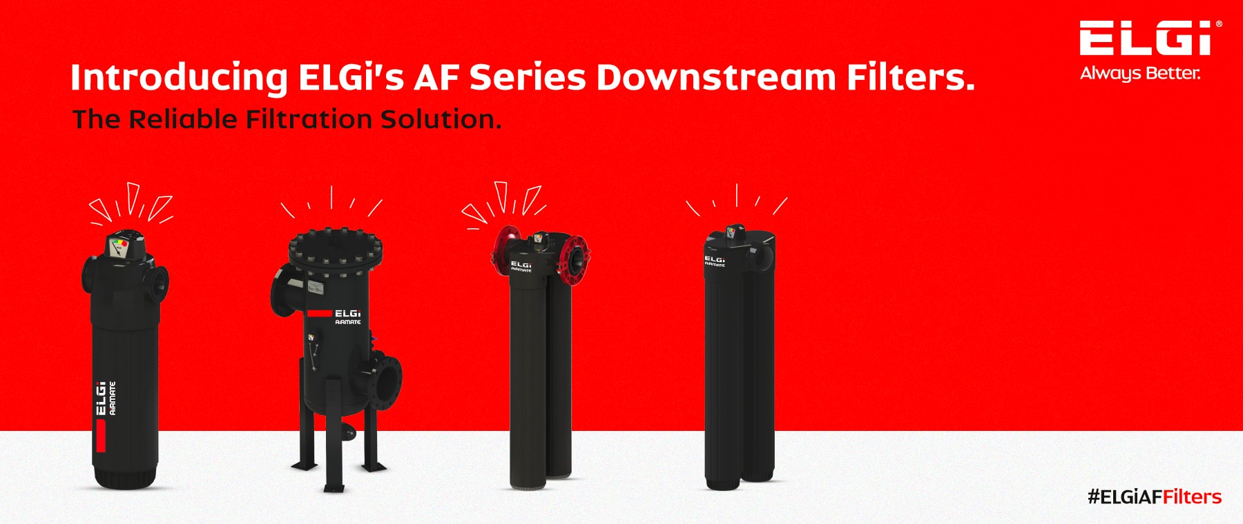 Introducing ELGi's AF Series Downstream Filters.